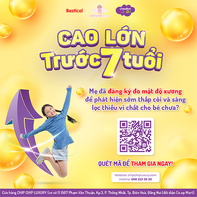 MẸ ĐÃ ĐĂNG KÝ ĐO MẬT ĐỘ XƯƠNG ĐỂ PHÁT HIỆN SỚM THẤP CÒI VÀ SÀNG LỌC THIẾU VI CHẤT CHO BÉ CHƯA?