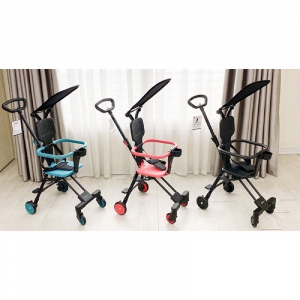 XE ĐẨY 2 CHIỀU CÓ MÁI, ĐỆM KINLEE - MÀU ĐEN - ĐỎ - XANH (CHIẾC)