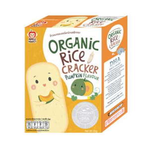 BÁNH GẠO ĂN DẶM HỮU CƠ ORGANIC RICE CRACKER 30G - 6 THÁNG (HỘP) VỊ BÍ ĐỎ, RAU BINA, BẮP, KHOAI LANG
