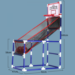 Bộ bóng rổ trong nhà cho trẻ em vận động 47x92x140cm tháo lắp tiện lợi