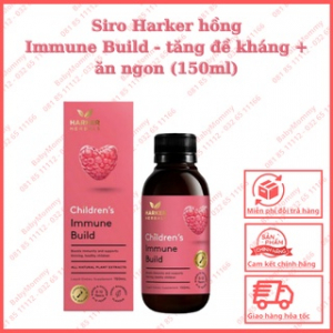 SIRO HARKER CHILDREN'S IMMUNE BUILD NZD TĂNG ĐỀ KHÁNG CHO BÉ TỪ 0 12 THÁNG CHAI 150ML (CHAI)
