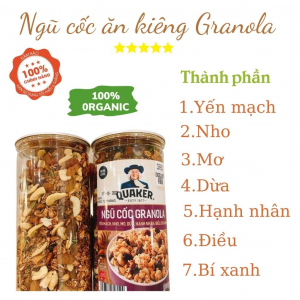 Hũ 500g granola ăn kiêng siêu hạt Ngũ cốc giảm cân 500g (HŨ)