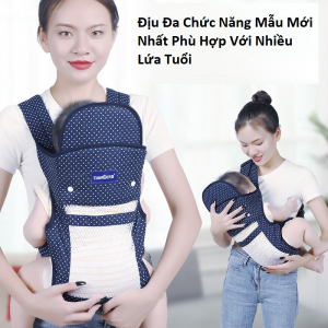Địu ngồi đa năng chất liệu cao cấp siêu thoáng - địu em bé sơ sinh - địu nhiều tư thế