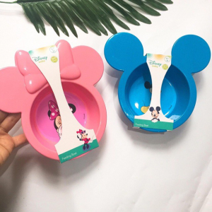 Khay Ăn Dặm Silicone Disney minie(hồng) (cái)