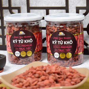 Kỷ Tử Khô Smilenuts dòng Premium ăn trực tiếp, tăng cường sức khỏe, bổ máu, thải độc gan hộp 225g