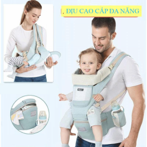 Địu ngồi đa năng chất liệu cao cấp siêu thoáng - địu em bé sơ sinh - địu nhiều tư thế