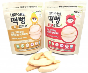 BÁNH GẠO HỮU CƠ NAEIAE HÀN QUỐC DẠNG THANH 30G (GÓI) - VỊ CÀ RỐT - VỊ LÊ - VỊ CHUỐI