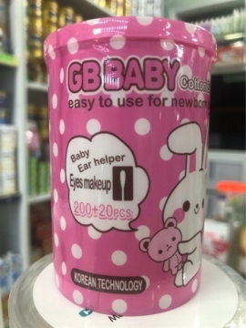 TĂM BÔNG SƠ SINH GBBABY 220 CÁI / HỘP