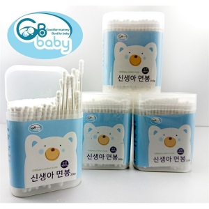 TĂM BÔNG TRẺ EM GBBABY ĐẦU MÓC HỘP 200 CÁI (HỘP)