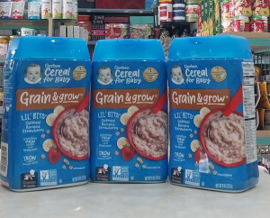 Bột ăn dặm Gerber vị chuối dâu 227g (Hộp)
