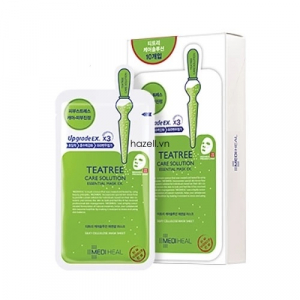 MẶT NẠ TRỊ MỤN - NGĂN NGỪA MỤN MEDIHEAL UPGRADE EX.X3 TEATREE CARE SOLUTION ESSENTIAL MASK XANH LÁ