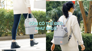 Balo bỉm sữa có kết hợp túi bảo quản bình sữa Fatzbaby - Multifit FB2020SL