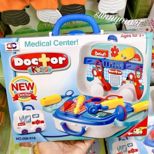 VALI ĐỒ CHƠI BÁC SĨ LITTLE DOCTOR MÀU XANH CHO BÉ TỪ 3 TUỔI