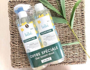 SET SỮA TẮM GỘI CHO BÉ KLORANE BEBE GEL LAVANT DOU #500ML X 2 CHAI (Cặp)