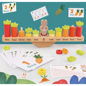 Bộ học toán con thỏ theo PP MONTESSORI (Sét)