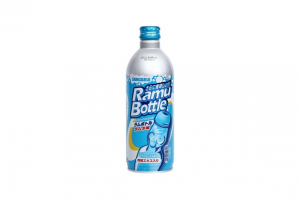 NƯỚC UỐNG GIẢI KHÁT SODA VỊ CHANH RAMU BOTTLE MÀU XANH TRỜI 500ML (CHAI)