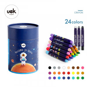 BỘ BÚT MÀU SÁP UEK ORIGINAL 24 CÁI U-1617