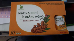 MẶT NẠ NGHỆ Ủ TRẮNG HỒNG 10 GÓI X 5G Bảo Nhiên