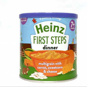 BỘT HEINZ CÀ RỐT, PHÔ MAI VÀ BẮP NGỌT 7M+, 200G,- ANH.