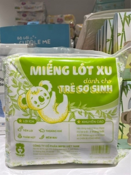 MIẾNG LÓT SU MIPBI DÀNH CHO TRẺ SƠ SINH 90 MIẾNG (GÓI)